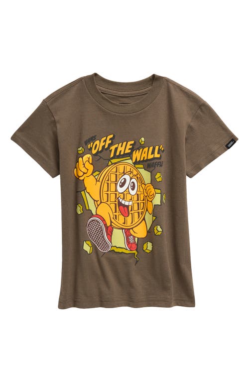 Vans Kids' Waffle Man Graphic T-shirt In Bungee Cord