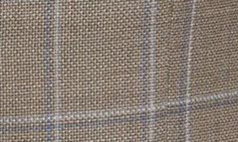 Shop Hugo Boss Hutson Windowpane Check Wool Sport Coat In Open Brown