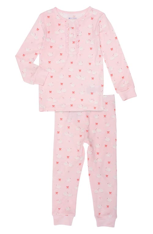 Magnetic Me Kids' Swan of a Kind Two-Piece Pajamas in Swano 