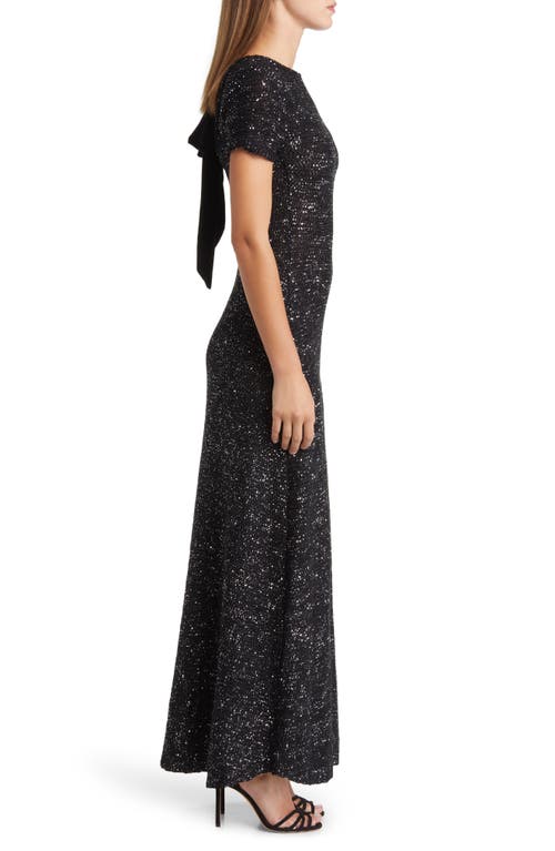 Zoe And Claire Houndstooth Long Sleeve Dress In Black