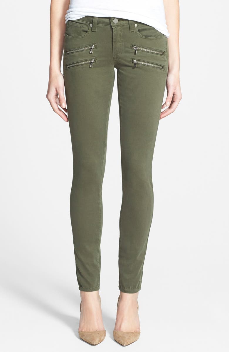 PAIGE Denim 'Edgemont' Ultra Skinny Jeans, Main, color, PINE GREEN