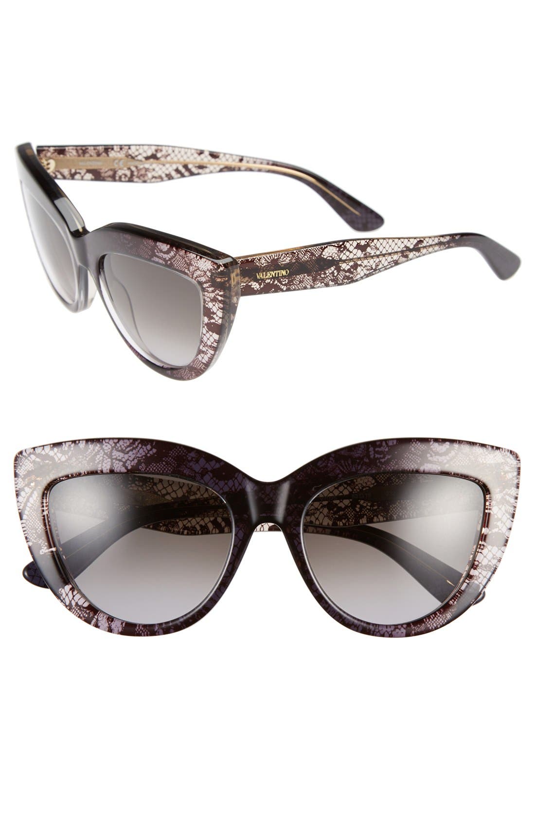 Valentino 'Lace' 53mm Cat Eye Sunglasses Nordstrom