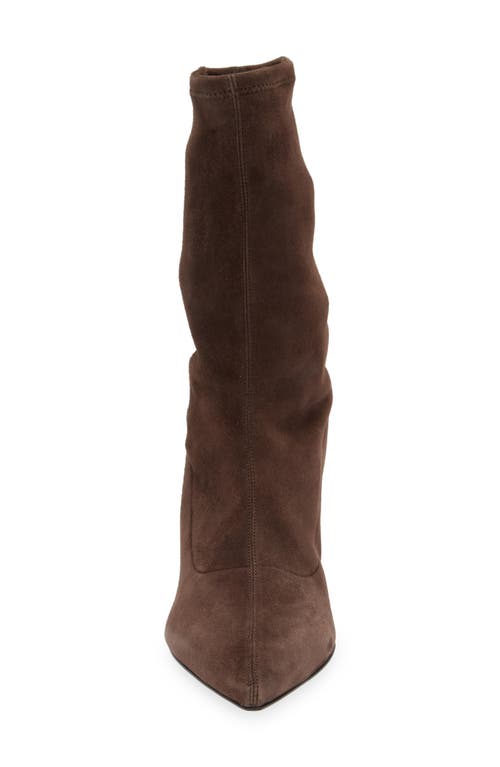 Shop Atp Atelier Cerone Pointed Toe Kitten Heel Boot In Walnut