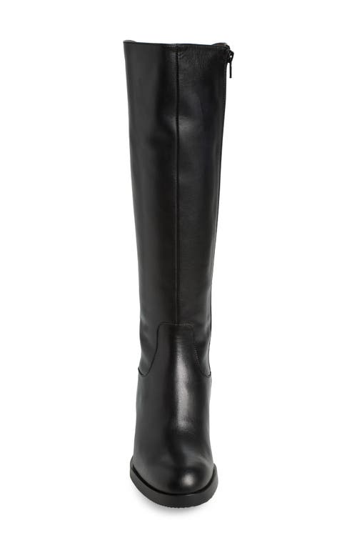 Wonders Classic Knee High Boot In Black Leather