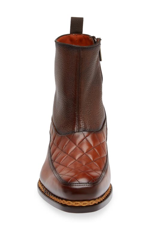 Mezlan Musico Boot In Dark Cognac/chocolate