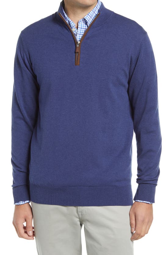 PETER MILLAR SONOMA QUARTER ZIP PULLOVER SWEATER