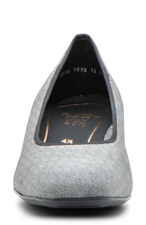 Ara Gabrielle Pump Heels In Twinkle Black In Black/silver