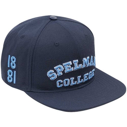 Men's Pro Standard Navy Spelman College Jaguars Evergreen Spelman College Snapback Hat