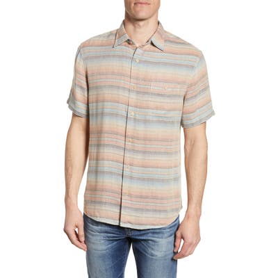 Faherty Coast Regular Fit Stripe Shirt, Blue