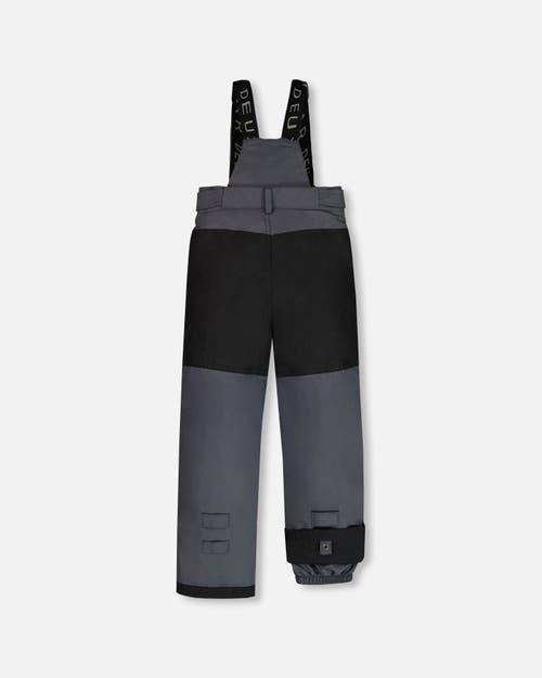 Shop Deux Par Deux Kids Unisex Snow Pants Dark Gray In Ebony