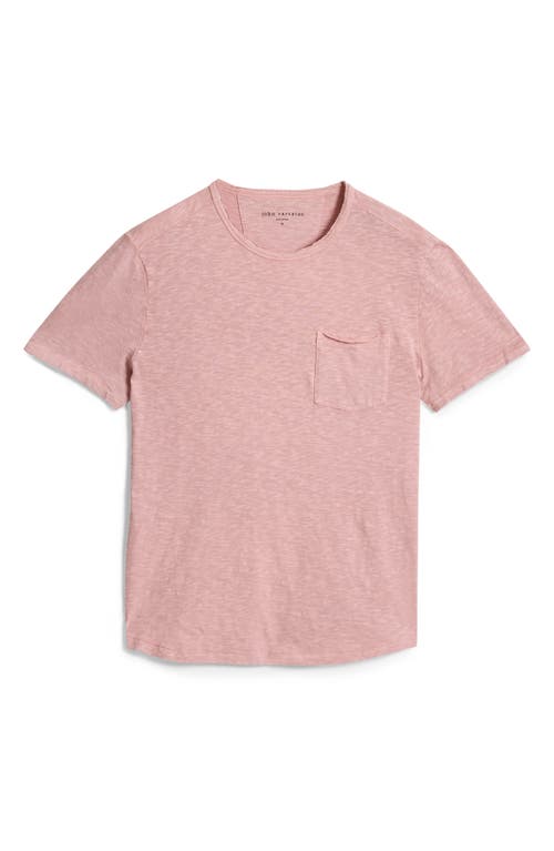 Shop John Varvatos Cooper Organic Cotton Slub Pocket T-shirt In Grapefruit