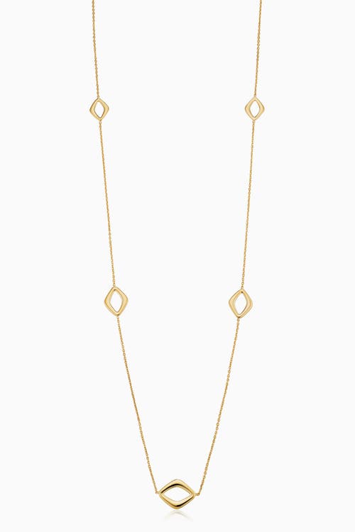Oradina 14k Gold Dream Link Station Necklace In Yellow Gold