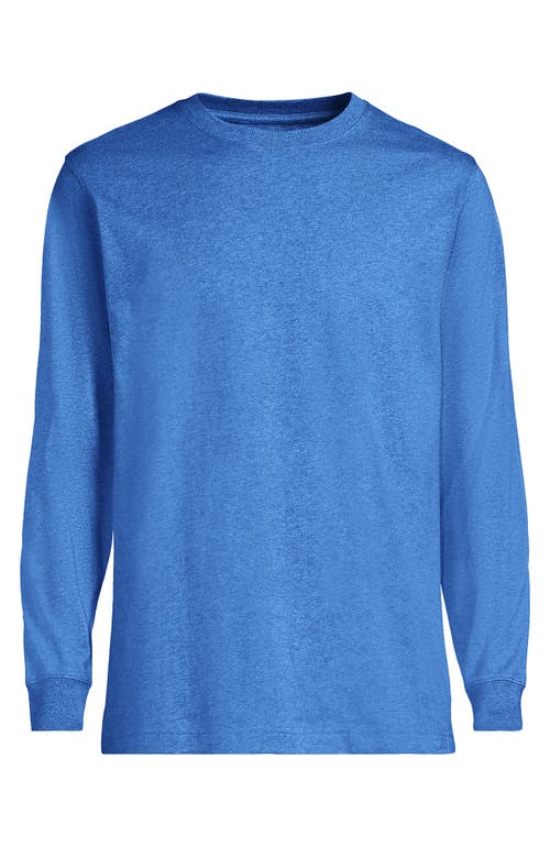 Shop Lands' End Super-t Long Sleeve T-shirt In Bermuda Blue Heather