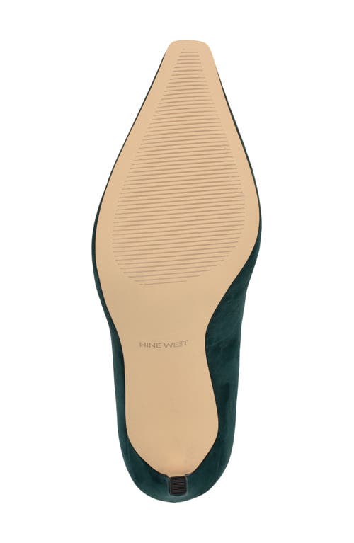 Shop Nine West Oraye Pump In Dark Green