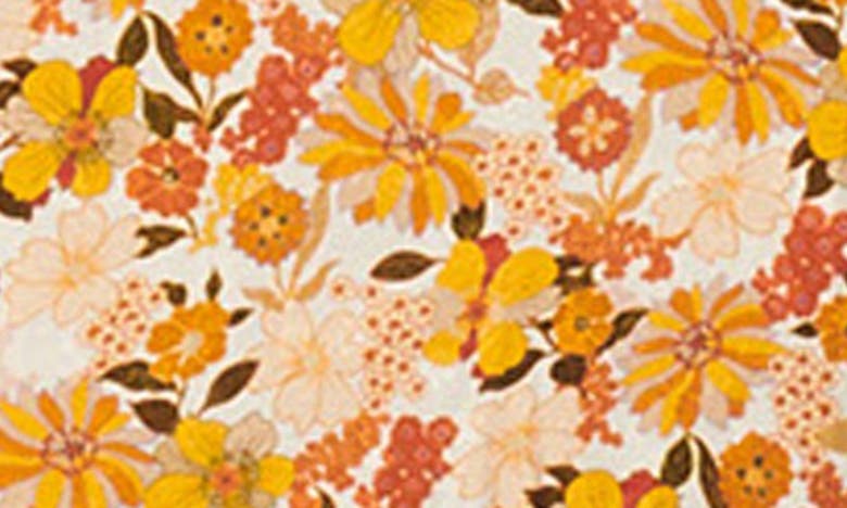 Sandro Filipa Floral Long Sleeve Dress In Ecru