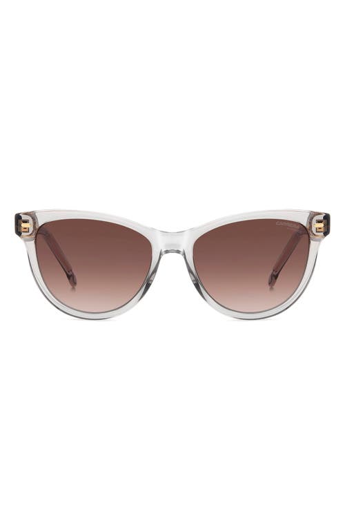 54mm Cat Eye Sunglasses in Grey/Brown Gradient
