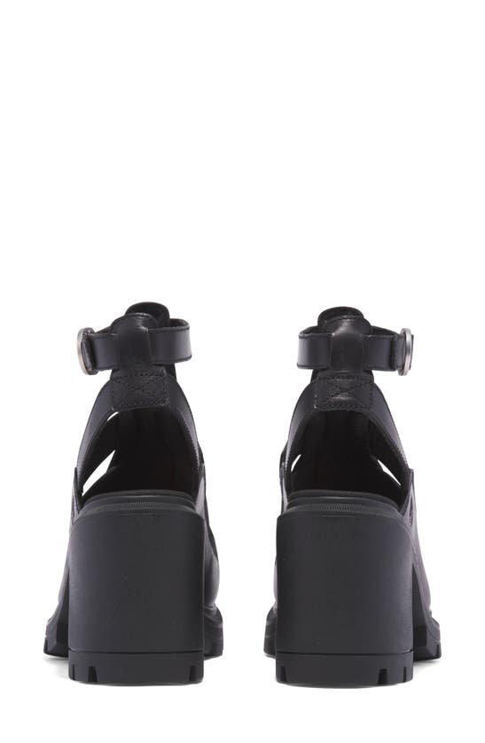 Timberland Allington Heights Womens Heeled Fisherman Sandals In Black Full Grain