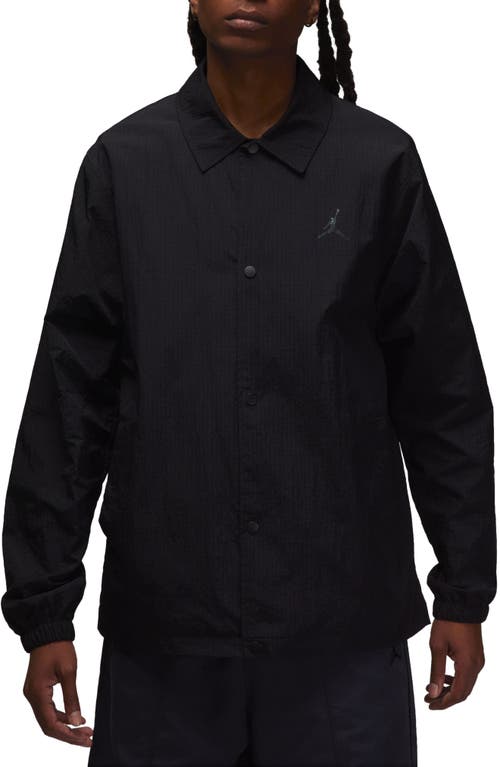 Jordan Nylon Coach's Jacket Black at Nordstrom,