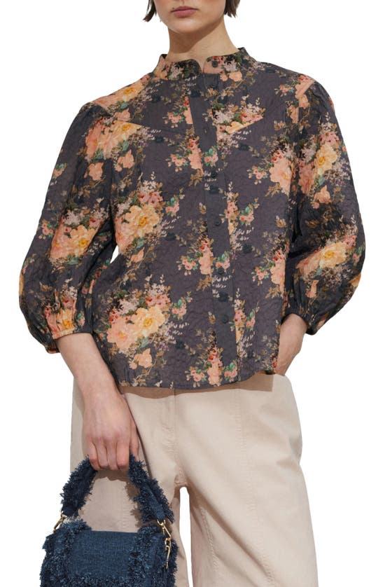 & OTHER STORIES & OTHER STORIES FLORAL PRINT COTTON SHIRT 