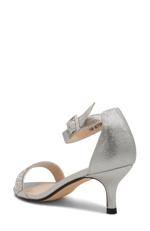 Shop Touch Ups Isadora Shimmer Rhinestone Sandal In Silver