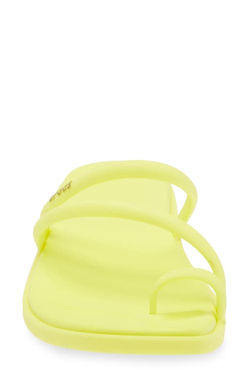Crocs Miami Toe Loop Sandal In Acidity