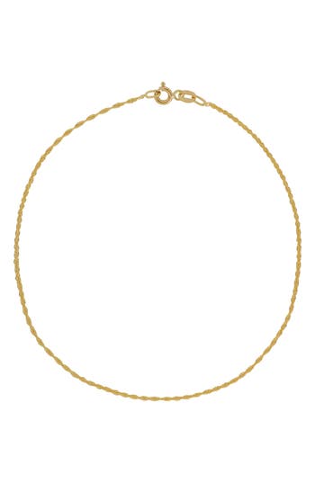 Bony Levy Blg 14k Gold Chain Anklet In 14k Yellow Gold