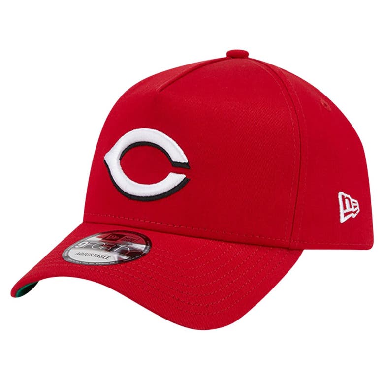 New Era Red Cincinnati Reds Team Color A-frame 9forty Adjustable Hat