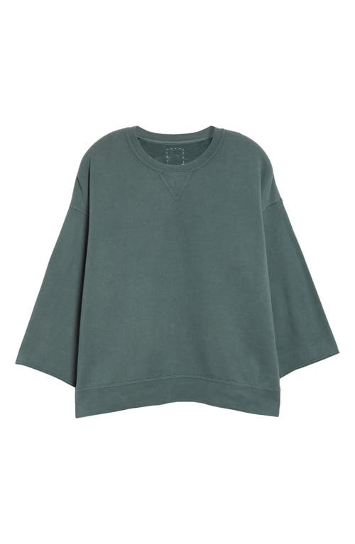 Shop Visvim Jumbo French Terry Sweatshirt In Green