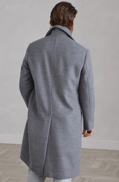 Shop Brunello Cucinelli One-and-a-half-breasted Coat In Medium Grey