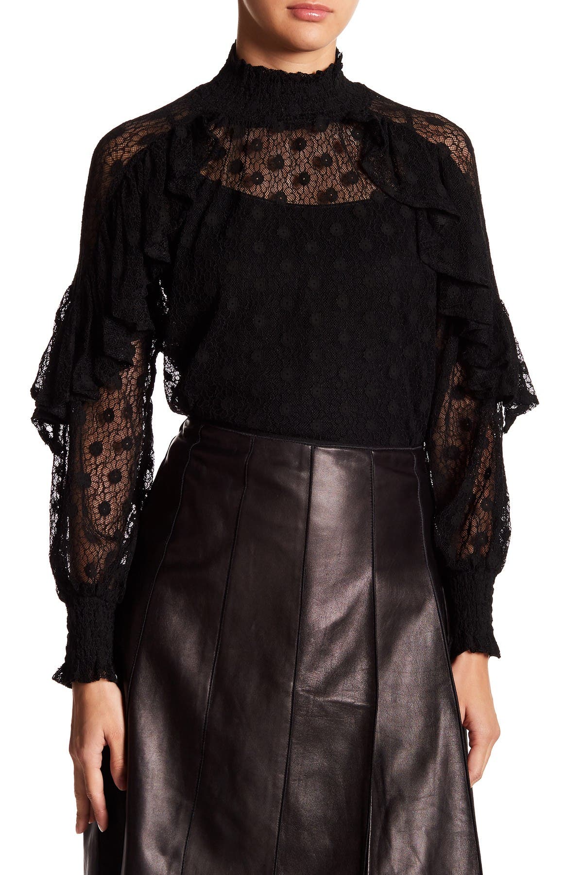 gracia ruffle blouse