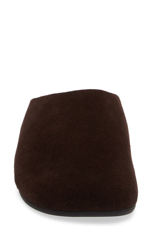 Jeffrey Campbell Content Suede Clog In Coffee Suede