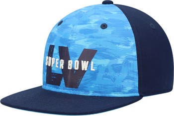 Men's Super Bowl LV New Era White/Blue Trucker 9FIFTY Snapback Hat