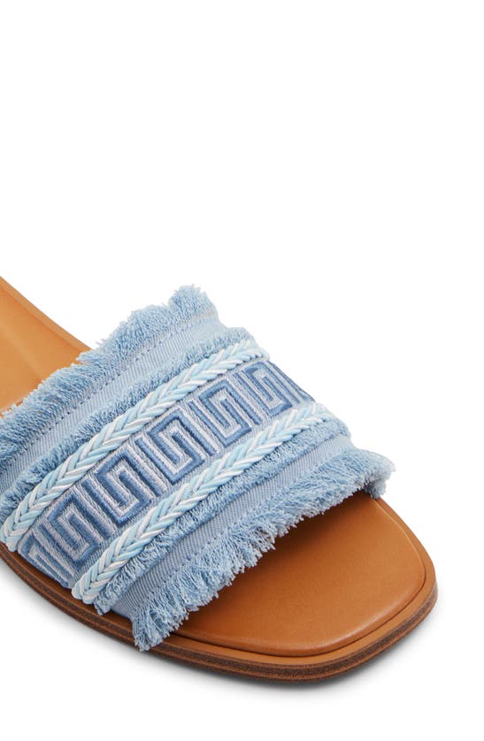 Shop Aldo Nalani Slide Sandal In Medium Blue
