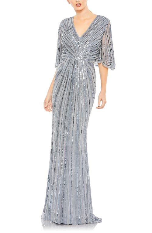 Mac Duggal Wide Sleeve Sequin Gown at Nordstrom,
