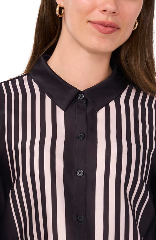 HALOGENR HALOGEN(R) GEO STRIPE BUTTON-UP SHIRT 