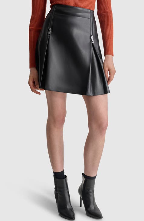 Black leather skirt nordstrom rack hotsell