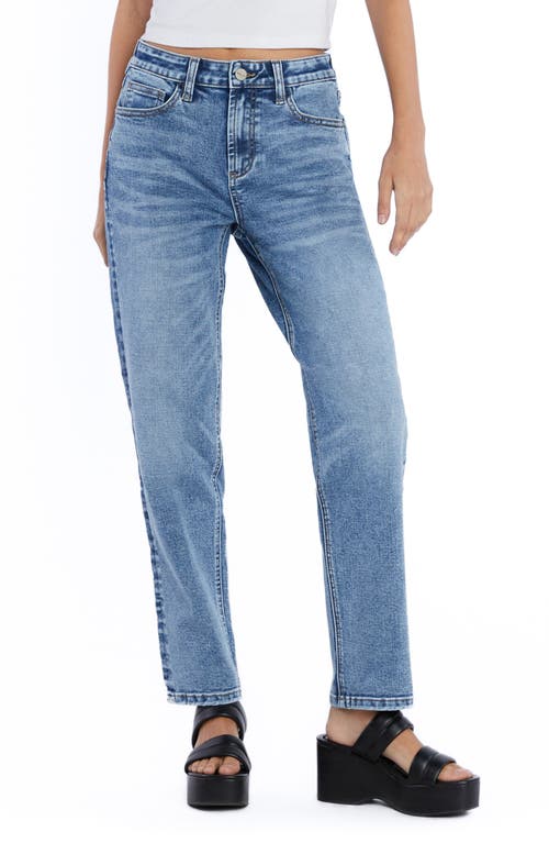 HINT OF BLU High Waist Ankle Straight Leg Jeans Lake Como Blue at Nordstrom,