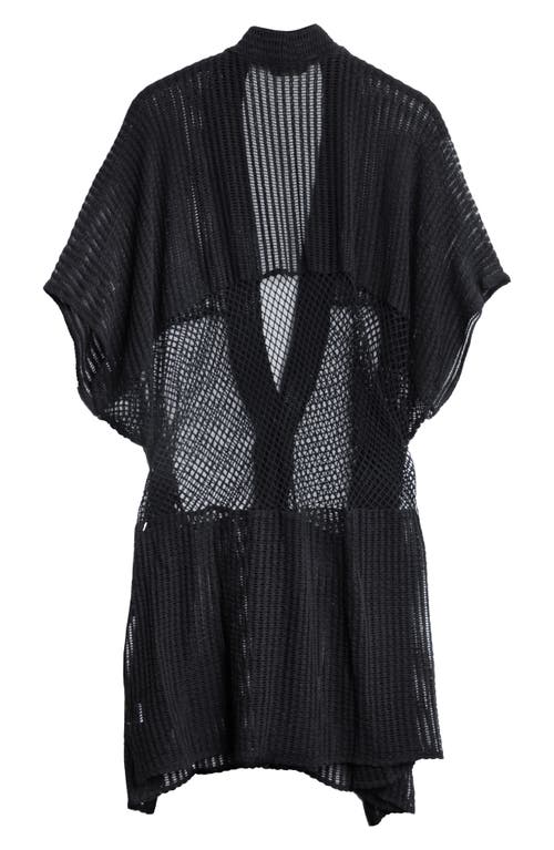 Saachi Open Knit Cover-up In Black