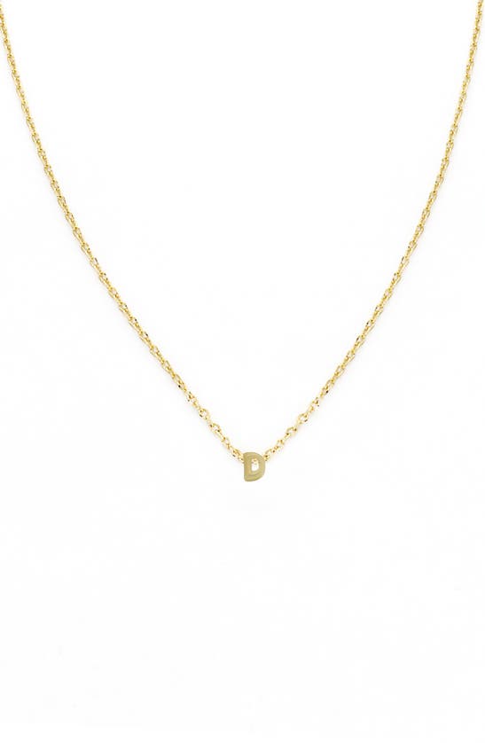 Panacea Bubble Initial Necklace In Gold-d