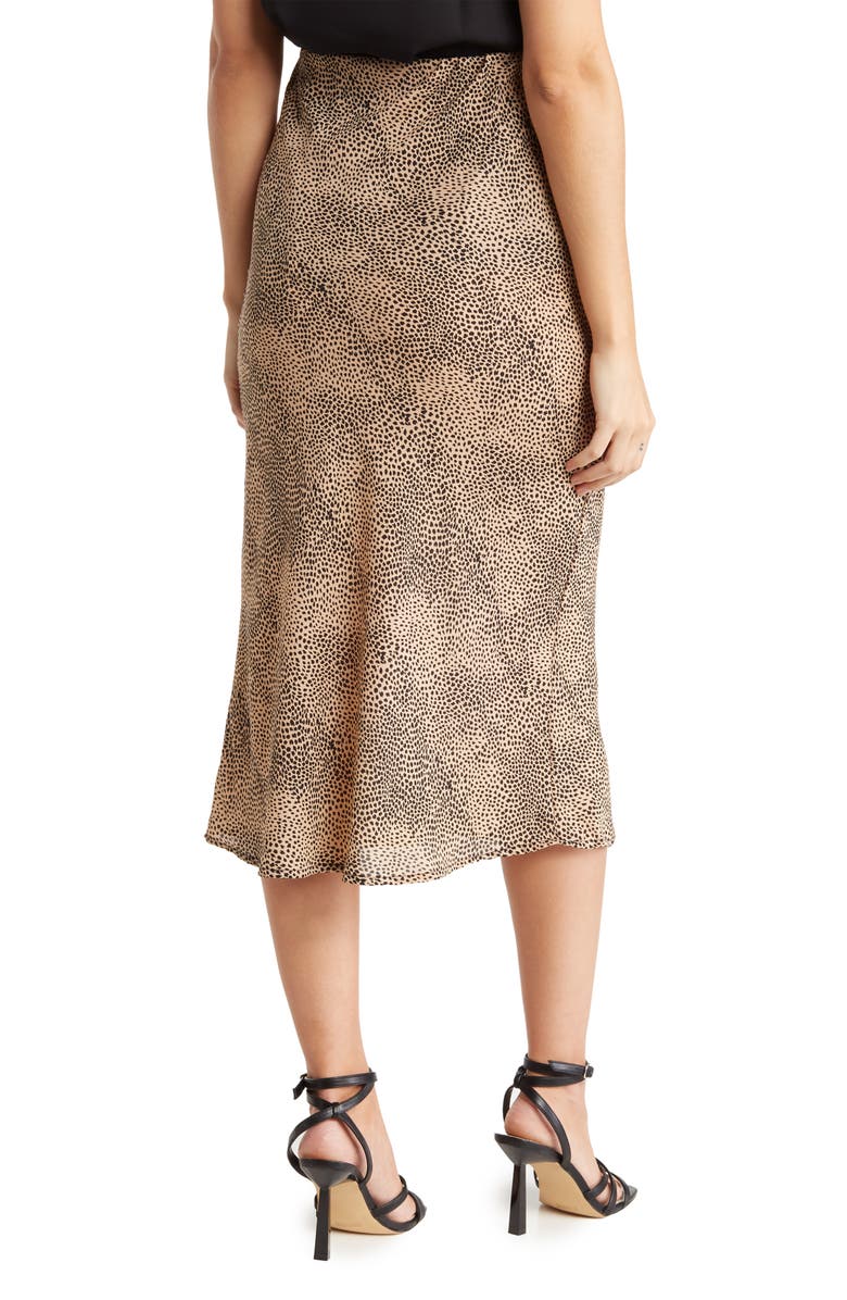 Renee C Ditsy Leopard Print Midi Skirt Nordstromrack 