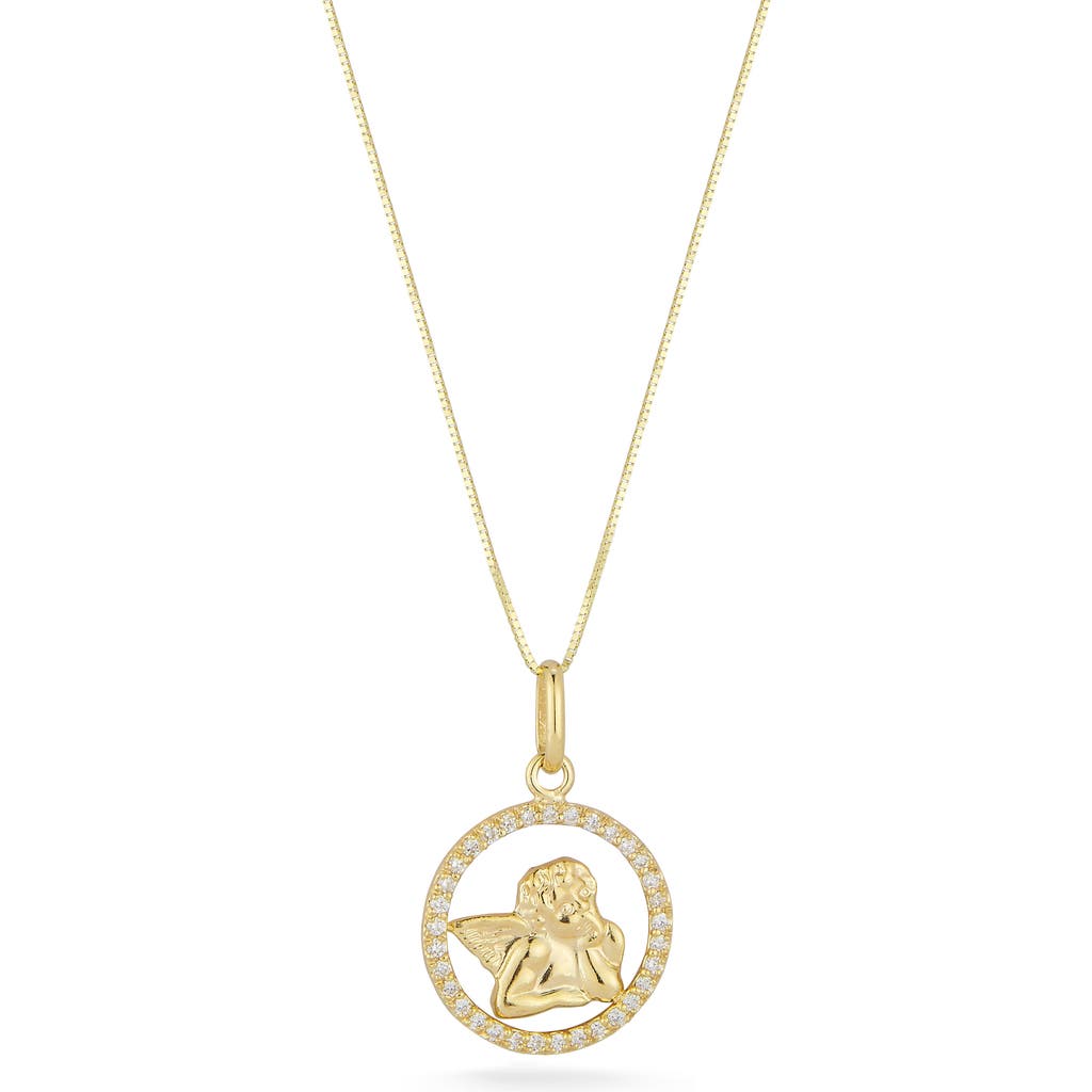 Ember Fine Jewelry Diamond Angel Pendant Necklace In Gold