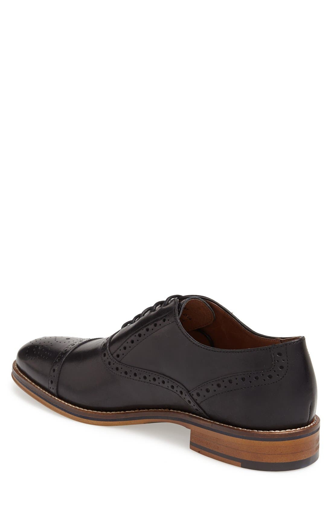 johnston & murphy conard dress casual cap toe oxford