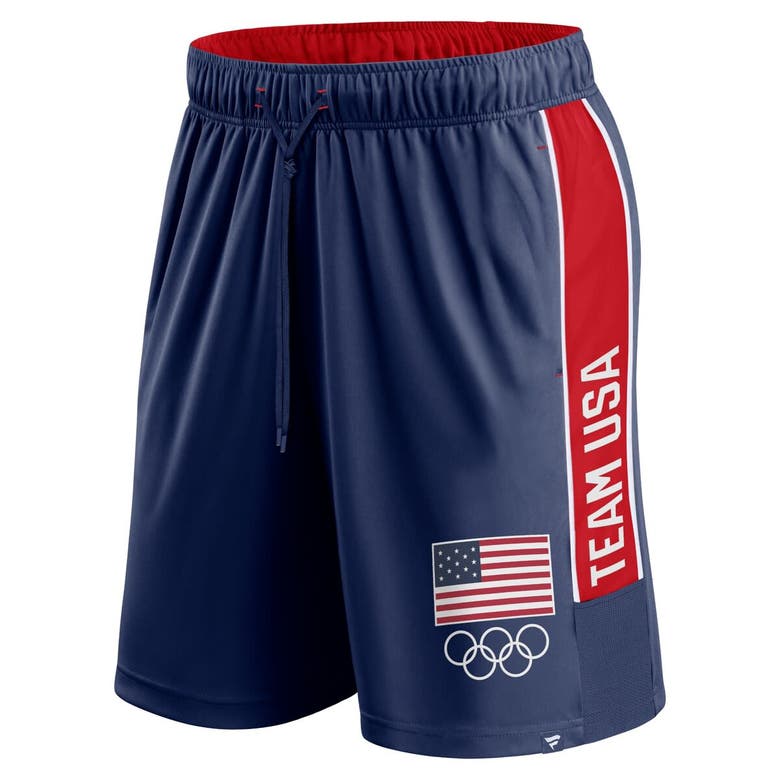 Shop Fanatics Branded Navy Team Usa Agility Shorts