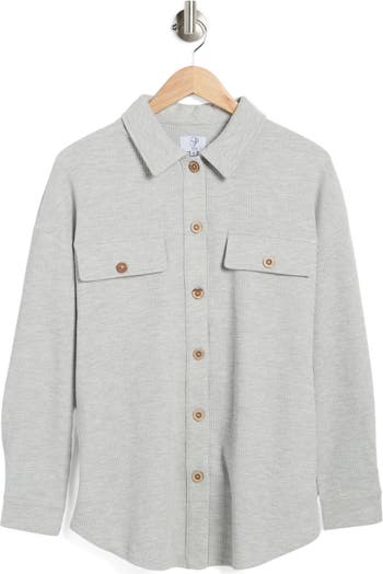 PLM Waffle Knit Shirt Jacket | Nordstromrack
