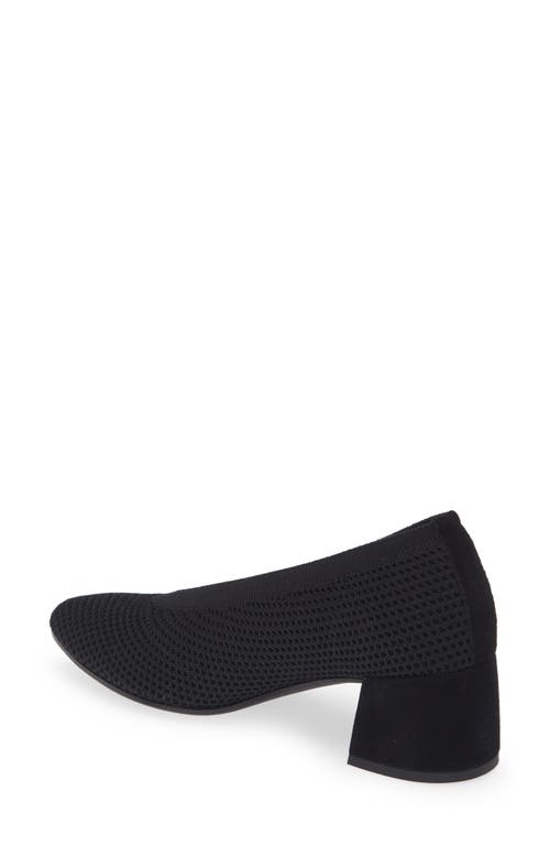 Eileen Fisher Gabby Knit Block-heel Pumps In Black