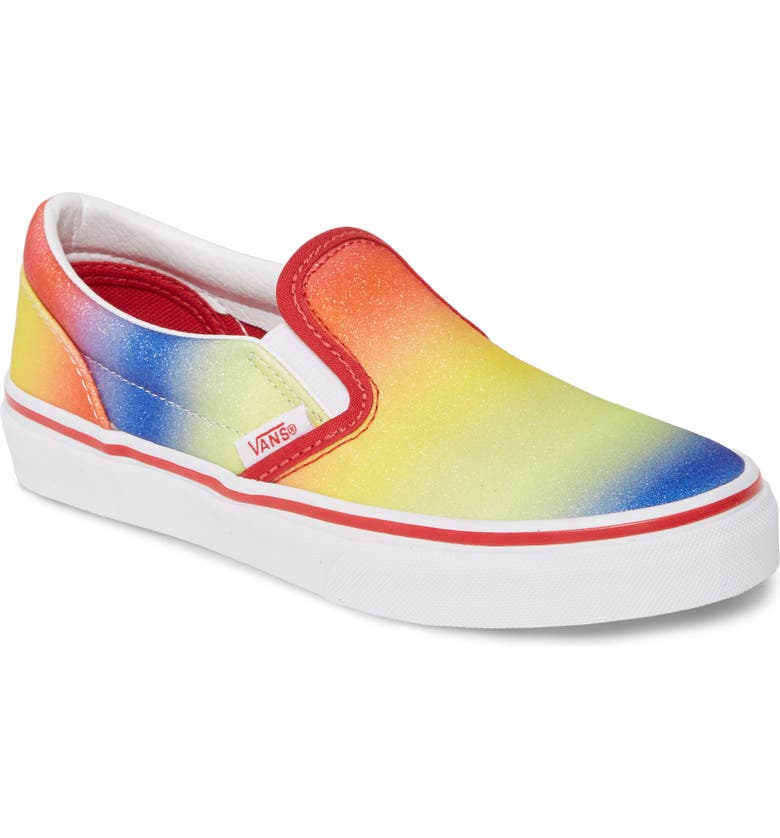 Vans Glitter Rainbow Slip-On Sneaker (Toddler, Little Kid & Big Kid ...