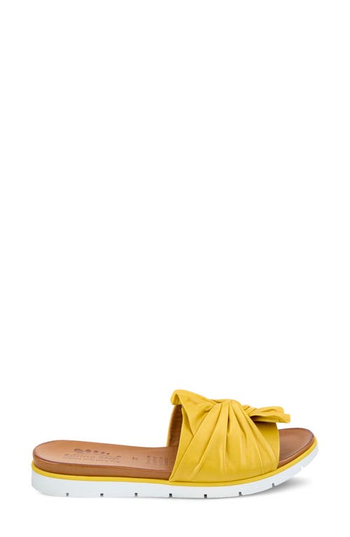 Shop Spring Step Lavona Slide Sandal In Yellow