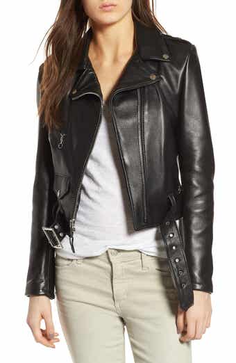 Reiss tay leather hot sale biker jacket