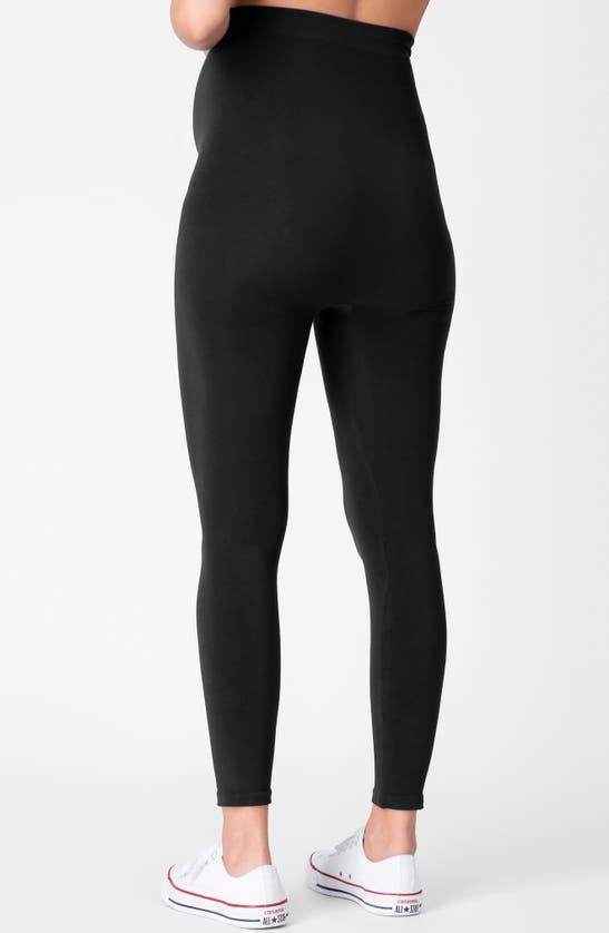 Shop Seraphine Over The Bump Maternity Leggings In Black