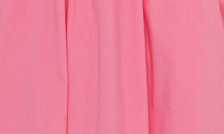 Shop Peek Aren't You Curious Kids' Puff Sleeve Smocked Poplin Babydoll Dress In Pink